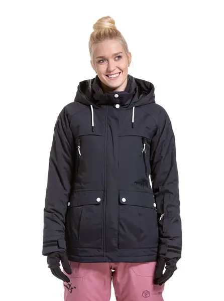 Meatfly dámská SNB & SKI bunda Terra Black | Černá | Velikost S