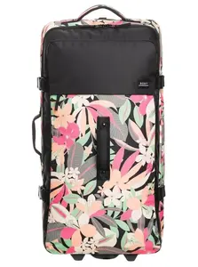 Roxy kufr Big Souvenir Anthracite Palm Song Axs | Černá | Objem 85 L