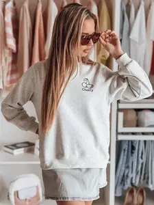 Dámská oversize mikina s výšivkou CHERSOFT