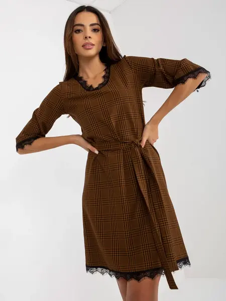 Dress-LK-SK-507871.32P-brown