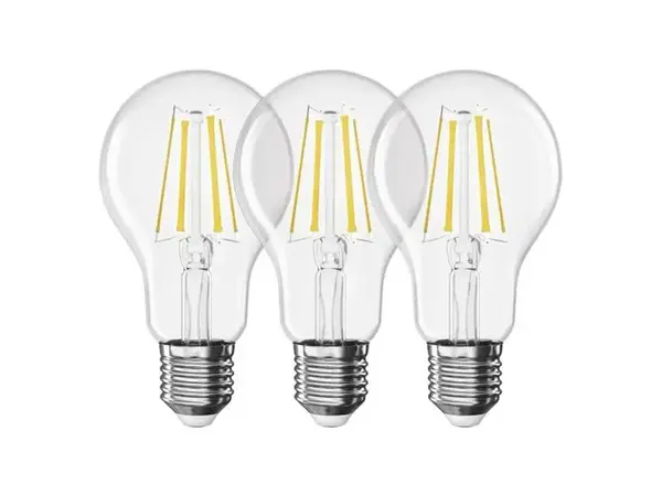 Žárovka Filament LED E27 5,9W bílá přírodní EMOS ZF5D43.3 sada 3ks