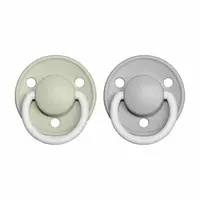 BIBS De Lux cumlíky z prírodného kaučuku 2ks - veľkosť 2 - Sage Nočný / Cloud Nočný