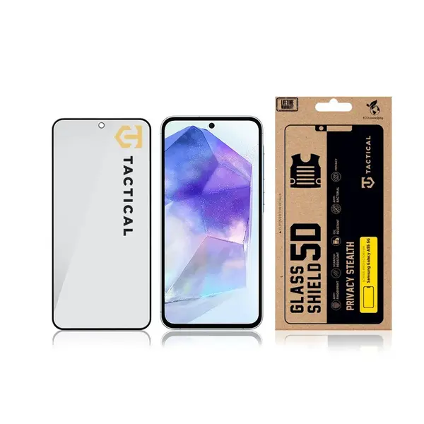 Ochranné sklo Tactical Glass Shield Privacy Stealth 5D pro Samsung Galaxy A55 5G, černá