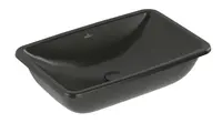 Villeroy & Boch Loop&Friends - Umývadlo, 68x45 cm, bez prepadu, bez otvoru na batériu, CeramicPlus, Pure Black 4A5801R7