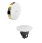 Hansgrohe Flexaplus - Vrchná súprava k vaňovej odtokovej a prepadovej súprave s napúšťaním, Push-Open, leštený vzhľad zlata/vysoko lesklá biela 581879