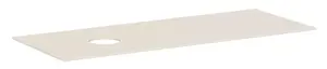 Hansgrohe Xevolos E - Doska pod umývadlo, 137x55 cm, výrez vľavo, matná béžová 54333780