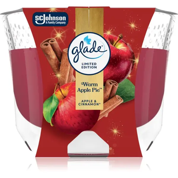 GLADE Warm Apple Pie vonná svíčka 204 g