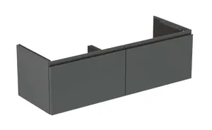 Ideal Standard Finesse - Umývadlová skrinka, 120x44x37 cm, 2 zásuvky, matný antracit E3389Y2
