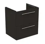 Ideal Standard i.Life A - Umývadlová skrinka, 58x44x63 cm, 2 zásuvky, matná uhľovo sivá T6850NV