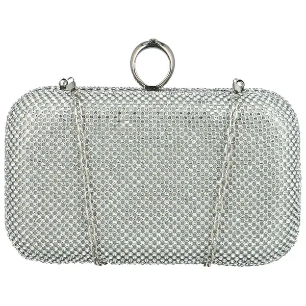 Dámska listová kabelka strieborná - Michelle Moon Lirid