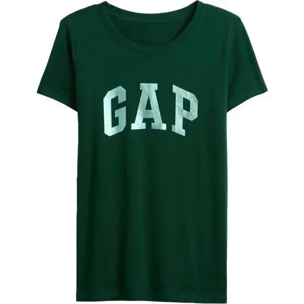 GAP V-SS LOGO CLASSIC TEE Dámské tričko, tmavě zelená, velikost