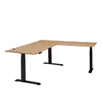 MID.YOU ROHOVÝ PSACÍ STŮL, dub artisan, 185/177/64-129 cm