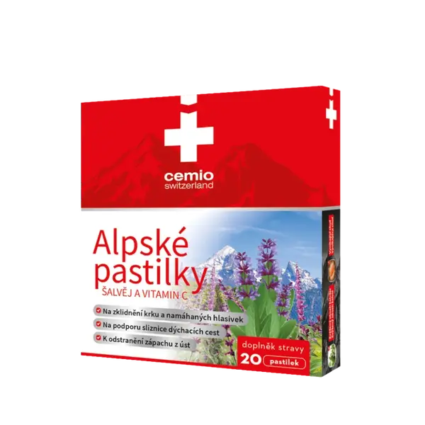 Cemio Alpské pastilky, 20 pastilek