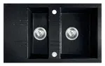 Novaservis Dřezy - Granitový dvojdřez 79x48 cm, grafit DRGM3/48/79HA
