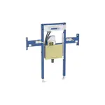 Geberit Duofix - Předstěnová instalace pro umyvadlo Geberit ONE 105 cm, pro nástěnnou armaturu ONE, podomítkový sifon a prvek Clou, částečně vysoká 11