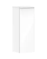 Hansgrohe Xelu Q - Bočná skrinka 40x107x35 cm, 1 dvierka, pánty vľavo, lesklá biela/matná biela 54127700