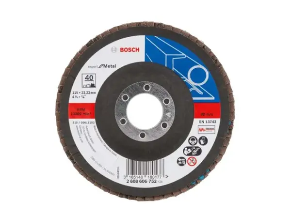 Bosch Příslušenství - Lamelový brusný kotouč na ocel, P40, průměr 115 mm 2608606752