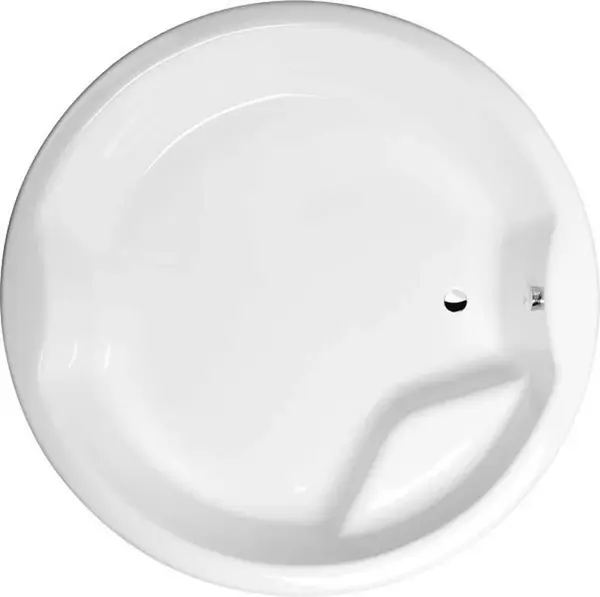 Polysan Vane - Guľatá vaňa ROYAL ROUND, 172x49 cm, biela 73211