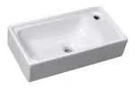 Sapho Small - Umývadielko Orion, 51x27 cm, bez prepadu, 1 otvor na batériu, biela 7045