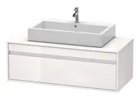 Duravit Ketho - Umývadlová skrinka 43x120x55 cm, 1 zásuvka, lesklá biela KT669602222