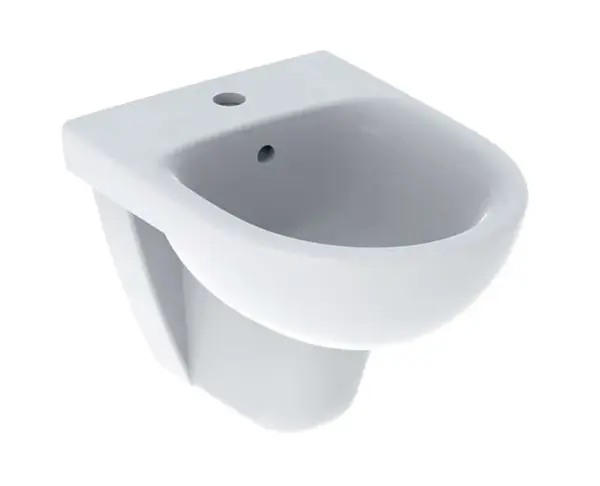 Geberit Selnova Compact - Závěsný bidet, otvor pro baterii, bílá 500.368.01.7