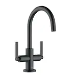 Kludi Nova Fonte - Umývadlová batéria s výpustom Push-Open a otočným výtokom, matná čierna 201183915