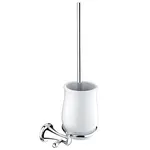 Nimco Lada - WC kefa s držiakom, biela/chróm LA 19094K-26