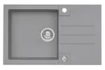 Alveus Rock - Granitový drez, 78x48 cm, s ovládaním odtoku, concrete 1122745