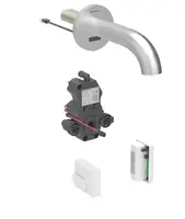 Geberit Piave - Elektronický umyvadlový ventil pod omítku, napájení z generátoru, easy to clean, kartáčovaná nerez 116.285.SN.1