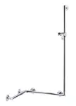 Keuco Plan Care - Držadlo so sprchovou tyčou, 60x88 cm, rohové, chróm 34908014611