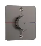 Hansgrohe ShowerSelect Comfort - Termostatická batéria pod omietku, na 2 spotrebiče, kefovaný čierny chróm 15583340