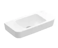 Villeroy & Boch O.novo - Umývadielko Compact 50x25 cm, bez prepadu, bez otvoru na batériu, alpská biela 43425301