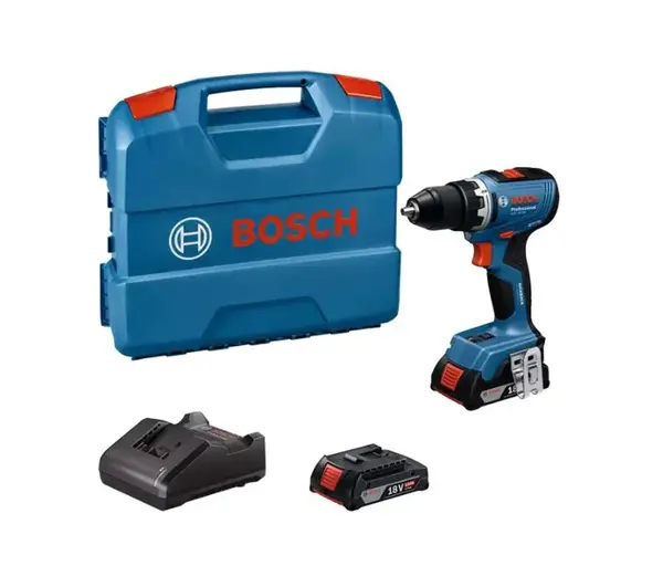 Bosch - 18V AKU vrtací šroubovák GSR 18V-65, 2x aku 2,0 Ah Li-Ion, nabíječka 06019N3000