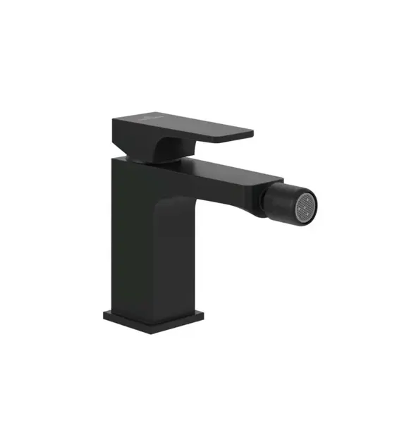 Villeroy & Boch Architectura Square - Bidetová baterie s výpustí, AquaSmart, matná černá TVB125001000K5
