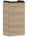 Hansgrohe Xelu Q - Umývadlová skrinka, 63x34x27 cm, 1 dvierka, pánty vpravo, prírodný dub/matná čierna 54017670