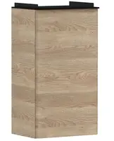 Hansgrohe Xelu Q - Umývadlová skrinka, 63x34x27 cm, 1 dvierka, pánty vpravo, prírodný dub/matná čierna 54017670