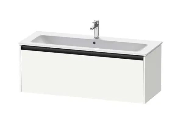 Duravit Ketho.2 - Umývadlová skrinka, 44x121x48 cm, 1 zásuvka, matná biela K25065018180000