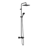 Hansgrohe Vernis Shape - Sprchový set Showerpipe 240 s vaňovým termostatom, 2 prúdy, matná čierna 26900670