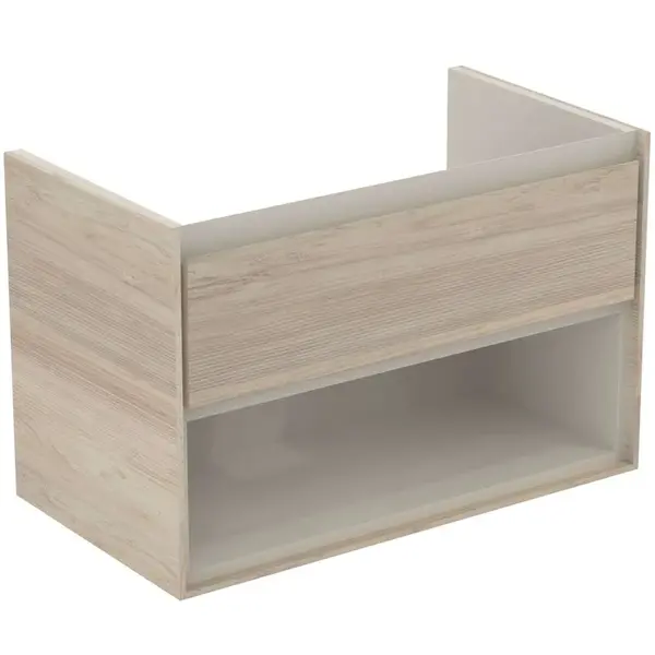 Ideal Standard Connect Air - Skrinka pod umývadlo, 80x44x52 cm, dekor svetlé drevo/svetlohnedá mat E0827UK