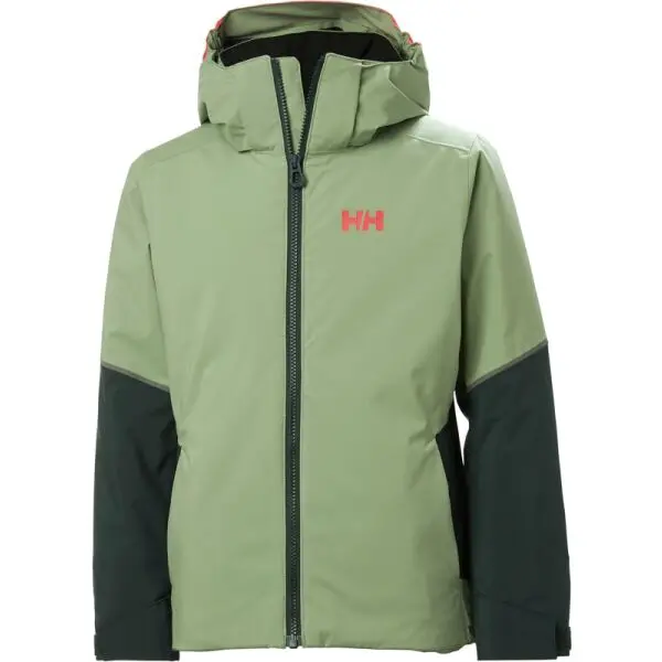 Helly Hansen JEWEL ET Dívčí lyžařská bunda, zelená, velikost 8Y