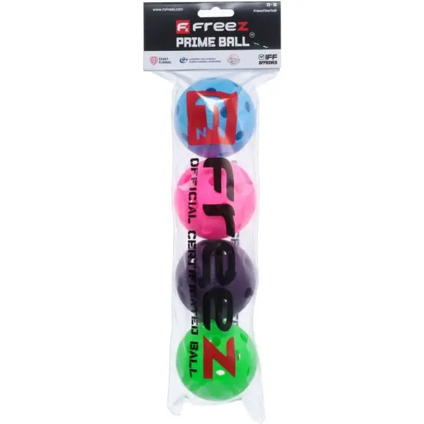 FREEZ PRIME TUBE 4 PCS Sada florbalových míčků, mix, velikost
