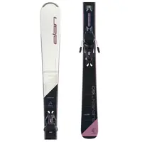 Elan ELEMENT W WHITE LS + ELW 9 GW Dámské sjezdové lyže, černá, velikost