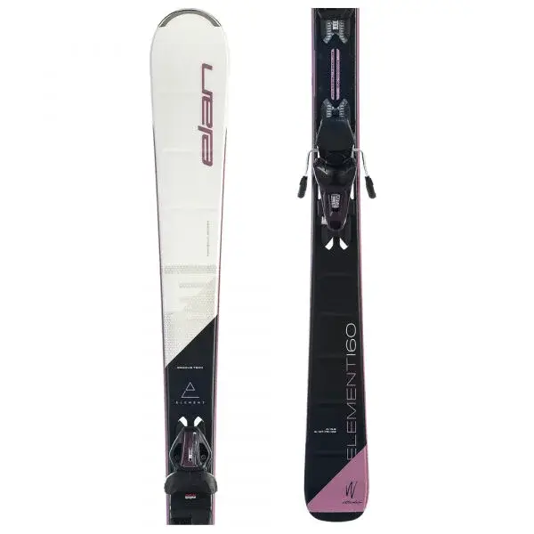 Elan ELEMENT W WHITE LS + ELW 9 GW Dámské sjezdové lyže, černá, velikost