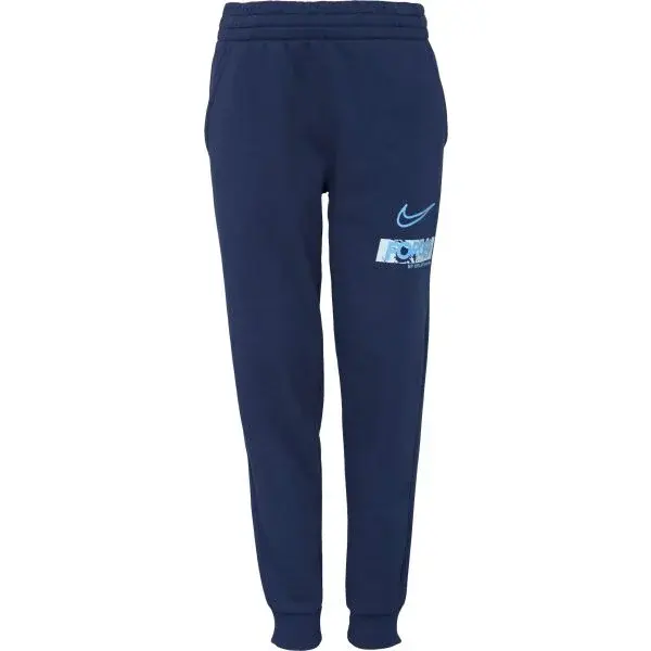 Nike CLUB FLEECE Dětské tepláky, tmavě modrá, velikost