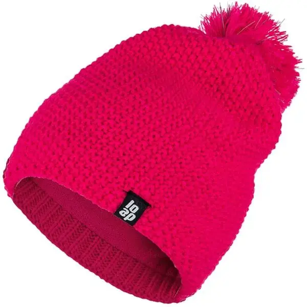 LOAP ZOLO Detská zimná čiapka, ružová, veľkosť