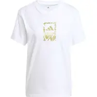 adidas TECH METALLIC TEE Dámské triko, bílá, velikost