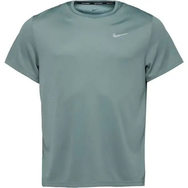Nike DRI-FIT MILER Pánské tréninkové tričko, zelená, velikost XXL