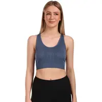 KILPI WINIE Dámská bezešvá sportovní podprsenka, tmavě modrá, velikost