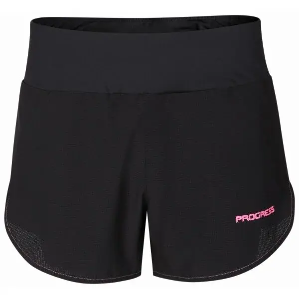 PROGRESS FORTUNA Dámské běžecké šortky 2v1, černá, velikost