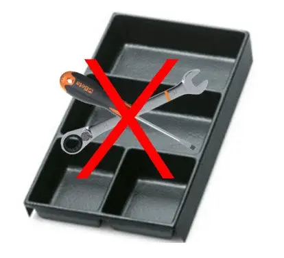 Beta tools PRÁZDNÁ PLASTOVÁ PODESTA NA NÁŘADÍ, 2400/TV135